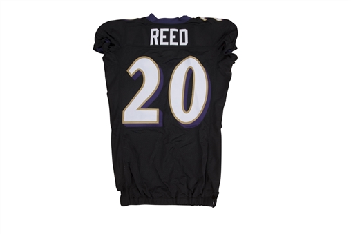 2007 Ed Reed Game Used Baltimore Ravens Home Jersey (McGahee LOA)
